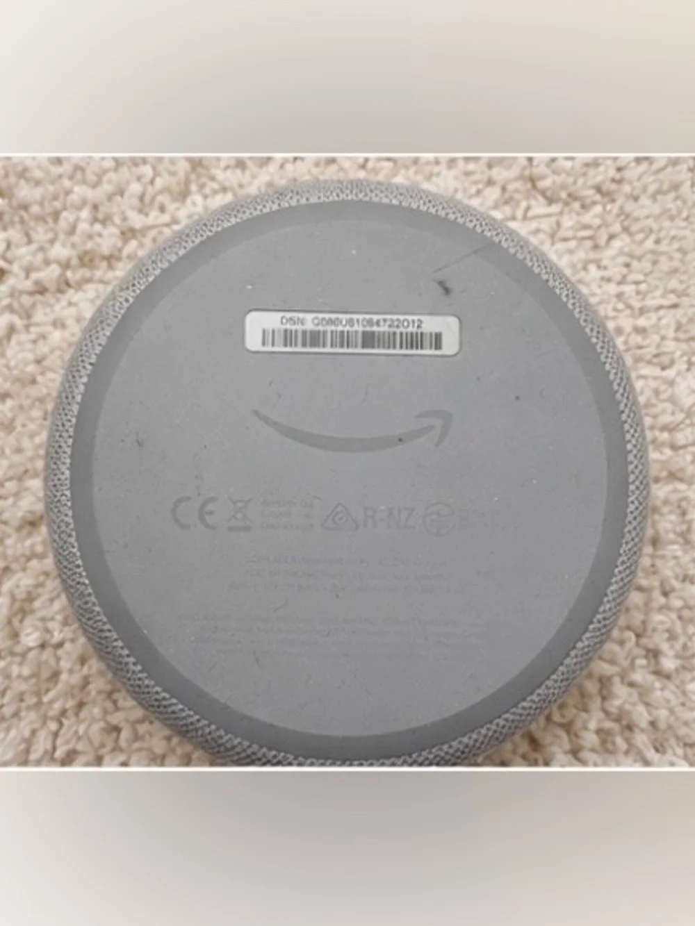 Amazon Echo Dot (3rd Gen) – White/Light Gray + Original Charger